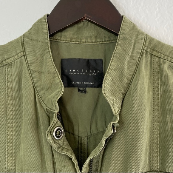 SANCTUARY Canyon Military Vest Green XS - Picture 5 of 8